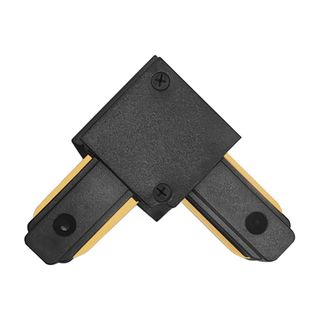 Коннектор угловой однофазный для шинопровода, черный,DL1001