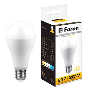 Лампа светодиодная 20W 230V E27 2700K A65 