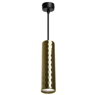 Светильник потолочный на подвесе DL3049 MR16 35W, 230V, GU10, чёрный, золото D55xH200