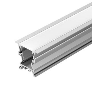 Профиль с экраном ALU-WIDE-FL-H35-2000 ANOD+FROST (Алюминий)