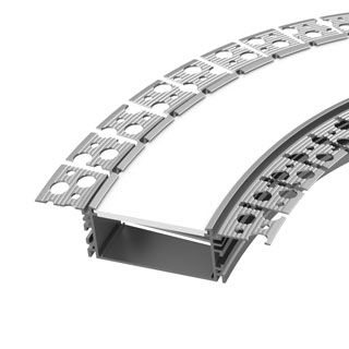 Профиль FANTOM-BENT-W49-SIDE-2000 ANOD (Алюминий)