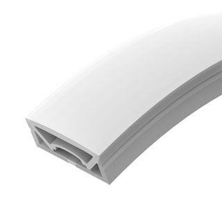 Силиконовый профиль WPH-FLEX-5025-TOP-S23-10m WHITE (Силикон)