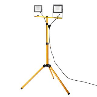 Прожектор на штативе PDL-2*50Вт, 220V, IP65, черный, Cool White