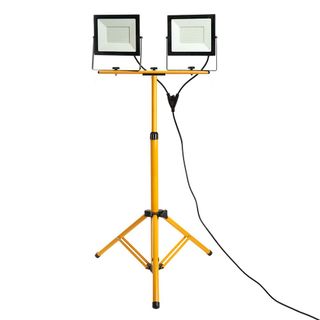 Прожектор на штативе PDL-2*100Вт, 220V, IP65, черный, Cool White