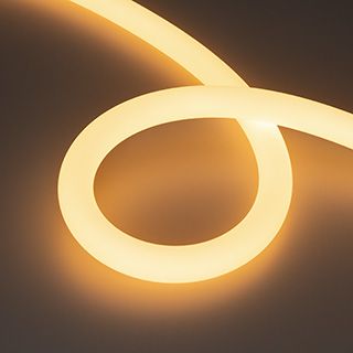 Светодиодная лента герметичная MOONLIGHT-SIDE-A336-D25mm 24V Warm2700 360deg (14.4 W/m, IP65, 2835)