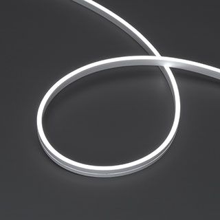 Светодиодная лента герметичная MOONLIGHT-SIDE-A168-4x10mm 24V White6000 (7.2 W/m, IP65, 5m, wire x2)