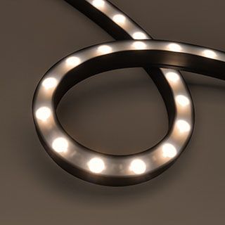 Грейзер THOR-3D-A24-25x27mm 24V Warm3000 (24 W/m, IP65, 1m, wire x2) (Вывод прямой, 3 года)