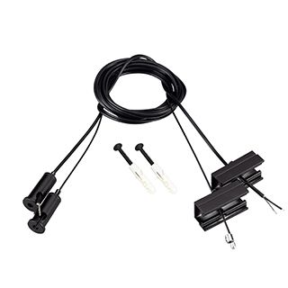 Подвес токопроводящий SL-LINE-25100 2x2m Set BLACK (провод 2x0.5)