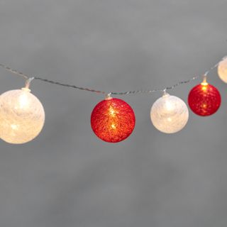 Тайские фонарики Магия 3,5 м, 20 LED, прозрачный ПВХ, теплый белый, питание USB
