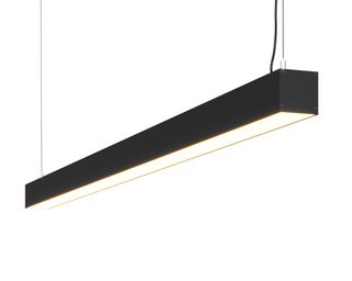 Линейный светодиодный светильник подвесной DL-55-1200 66Вт 4000К IP40 Черный