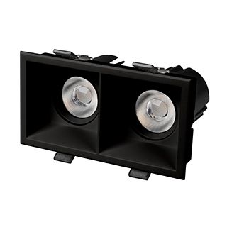 Светильник MS-FLOW-BUILT-S157x85-2x12W Warm3000 (BK, 38 deg, 230V) (Arlight, IP20 Металл, 5 лет)