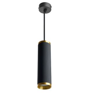 Светильник потолочный DL3071 на подвесе MR16 35W, 230V, чёрный, античное золото 55x200