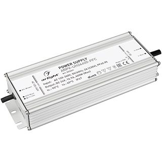 Блок питания ARPV-UH24400-PFC (24V, 16.7A, 400W) (IP67 Металл, 7 лет)