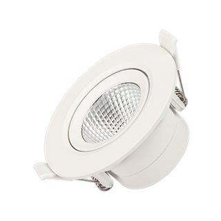 Светильник LTD-POLAR-TURN-R90-7W Warm3000 (WH, 36 deg, 230V) (IP20 Пластик, 3 года)