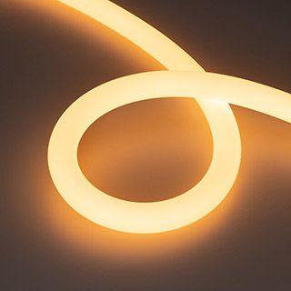 Светодиодная лента герметичная MOONLIGHT-TOP-A336-D25mm 24V Warm2300 360deg (14.4 W/m, IP65, 2835)
