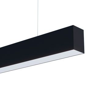 Светильник SP-LINE-HANG-6085-L2000-74W Warm3000 (RAL9005, 120 deg, 230V) IP33 (Металл)